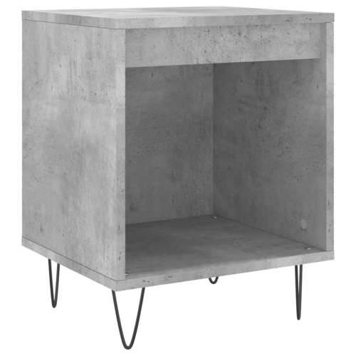 Noćni ormarić siva boja betona 40x35x50 cm konstruirano drvo - Beton siva 1 Cijena