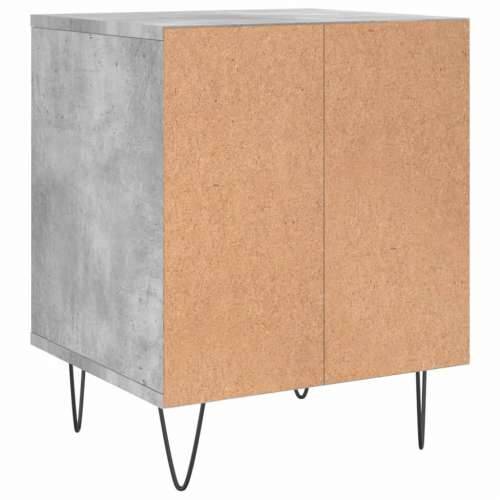 Noćni ormarić siva boja betona 40x35x50 cm konstruirano drvo - Beton siva 1 Cijena