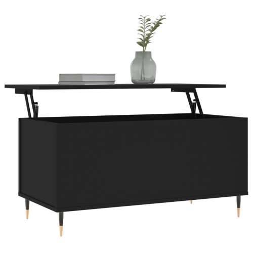 Stolić za kavu crni 90 x 44,5 x 45 cm od konstruiranog drva - Crna 1 Cijena