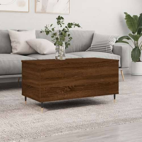 Stolić za kavu boja hrasta 90 x 44,5 x 45 cm konstruirano drvo - Smeđi hrast 1 Cijena