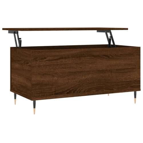 Stolić za kavu boja hrasta 90 x 44,5 x 45 cm konstruirano drvo - Smeđi hrast 1 Cijena