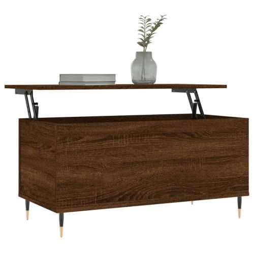 Stolić za kavu boja hrasta 90 x 44,5 x 45 cm konstruirano drvo - Smeđi hrast 1 Cijena