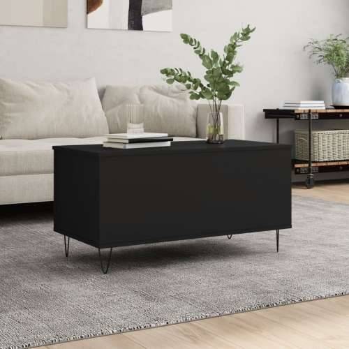 Stolić za kavu crni 90 x 44,5 x 45 cm od konstruiranog drva - Crna 1 Cijena