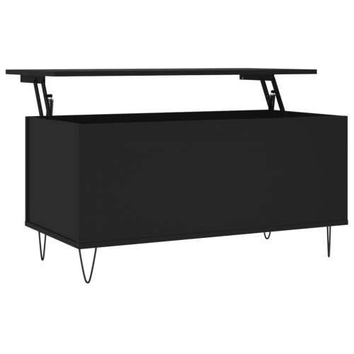 Stolić za kavu crni 90 x 44,5 x 45 cm od konstruiranog drva - Crna 1 Cijena