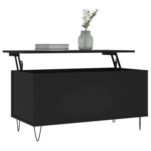Stolić za kavu crni 90 x 44,5 x 45 cm od konstruiranog drva - Crna 1 Cijena
