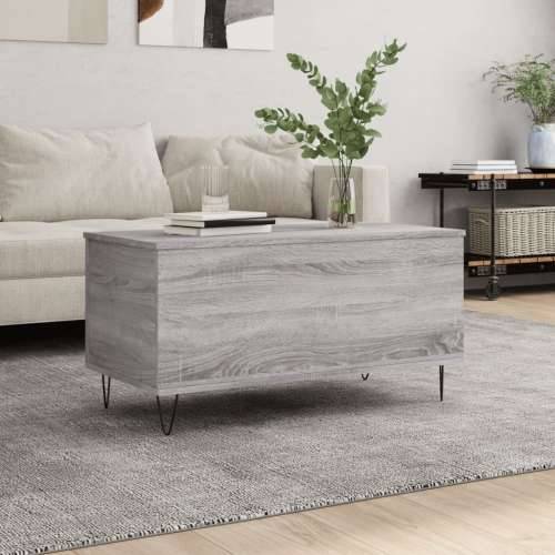 Stolić za kavu siva boja hrasta 90x44,5x45 cm konstruirano drvo - Sivi hrast sonoma 1 Cijena