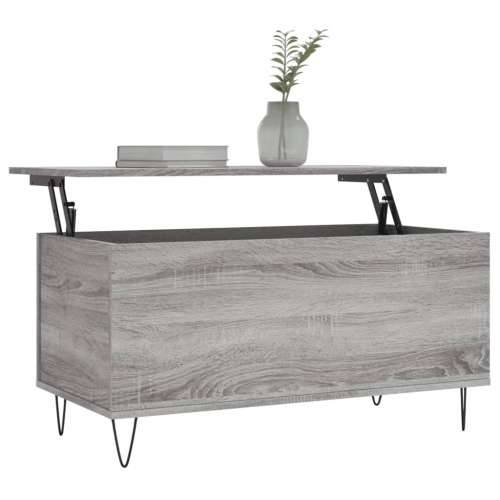 Stolić za kavu siva boja hrasta 90x44,5x45 cm konstruirano drvo - Sivi hrast sonoma 1 Cijena