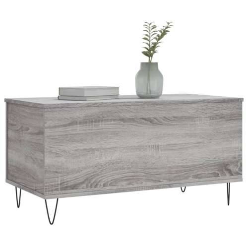 Stolić za kavu siva boja hrasta 90x44,5x45 cm konstruirano drvo - Sivi hrast sonoma 1 Cijena