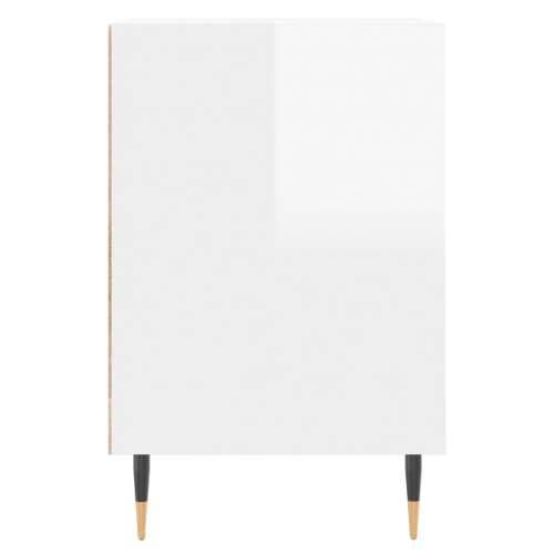 TV ormarić sjajni bijeli 160x35x55 cm od konstruiranog drva - Visoko sjajno bijela 1 Cijena