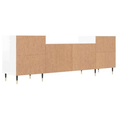 TV ormarić sjajni bijeli 160x35x55 cm od konstruiranog drva - Visoko sjajno bijela 1 Cijena
