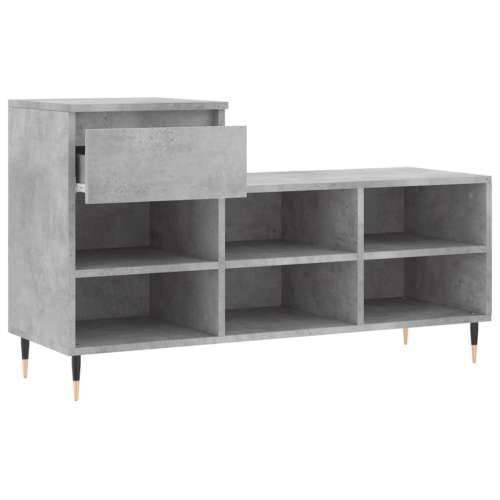 Ormarić za cipele boja betona 102x36x60 cm konstruirano drvo - Beton siva 1 Cijena