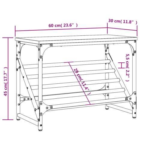 Stalak za cipele boja hrasta 60x30x45 cm konstruirano drvo - sonoma hrast 1 45 cm 60 cm Cijena