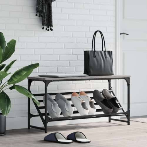 Stalak za cipele boja hrasta 90 x 30 x 45 cm konstruirano drvo - Sivi hrast sonoma 1 45 cm 90 cm Cijena