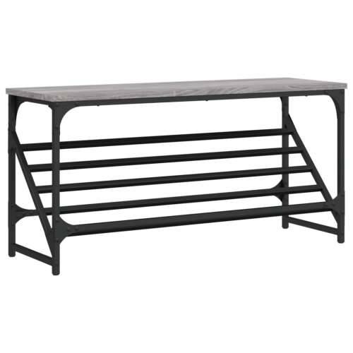 Stalak za cipele boja hrasta 90 x 30 x 45 cm konstruirano drvo - Sivi hrast sonoma 1 45 cm 90 cm Cijena