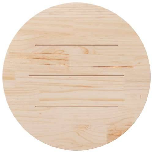 Ploča za stol okrugla bijela Ø 90 x 3 cm od masivne borovine - Bijela 90 x 3 cm 1 Cijena