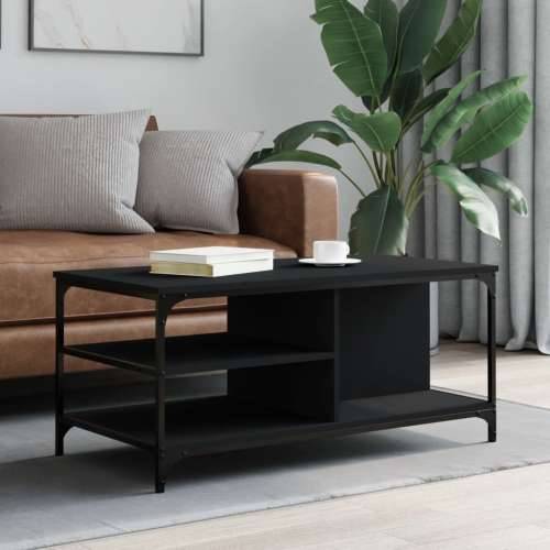 Stolić za kavu crni 100 x 50 x 45 cm od konstruiranog drva - Crna 1 Cijena