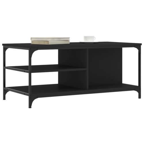 Stolić za kavu crni 100 x 50 x 45 cm od konstruiranog drva - Crna 1 Cijena
