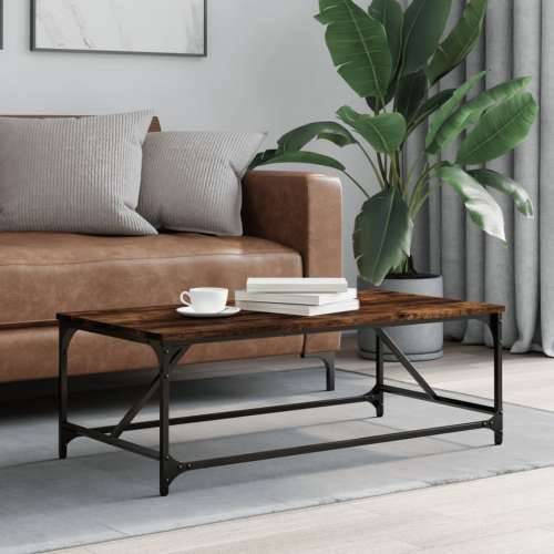 Stolić za kavu boja hrasta 100 x 50 x 35 cm konstruirano drvo - Dimljeni hrast 1 100 cm Cijena