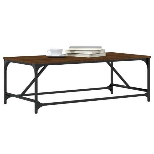 Stolić za kavu smeđa boja hrasta 100x50x35 cm konstruirano drvo - Smeđi hrast 1 100 cm Cijena