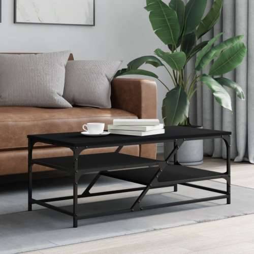 Stolić za kavu crni 100 x 49 x 40 cm od konstruiranog drva - Crna 1 Cijena