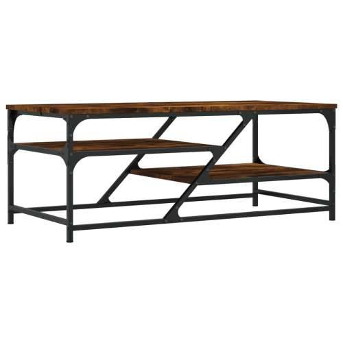 Stolić za kavu boja hrasta 100 x 49 x 40 cm konstruirano drvo - Dimljeni hrast 1 Cijena