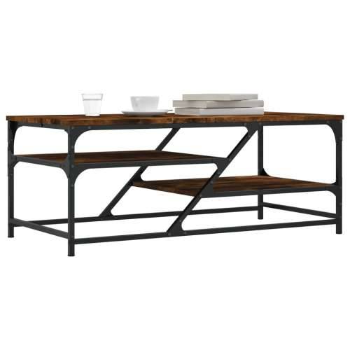 Stolić za kavu boja hrasta 100 x 49 x 40 cm konstruirano drvo - Dimljeni hrast 1 Cijena