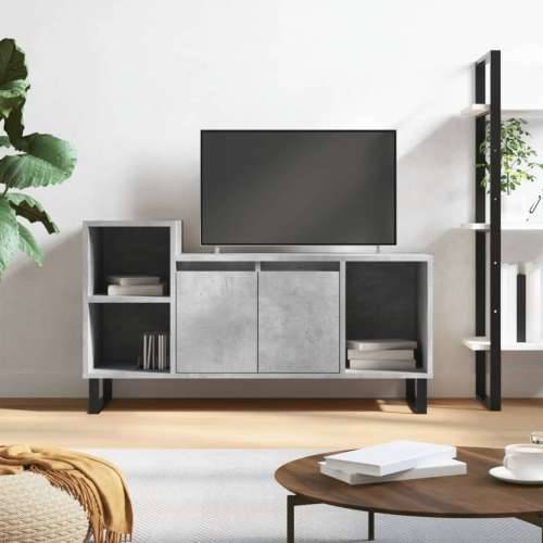 TV ormarić boja betona 100x35x55 cm od konstruiranog drva - Beton siva 1 Cijena