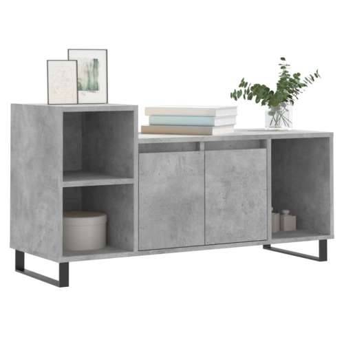 TV ormarić boja betona 100x35x55 cm od konstruiranog drva - Beton siva 1 Cijena