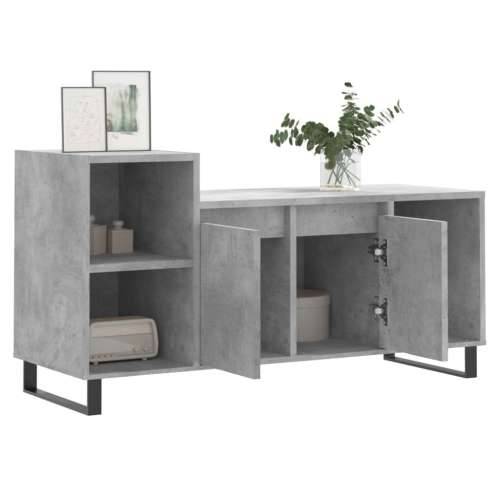 TV ormarić boja betona 100x35x55 cm od konstruiranog drva - Beton siva 1 Cijena