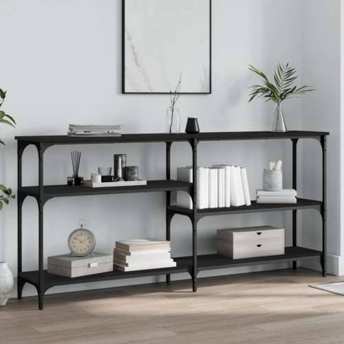 Konzolni stol crni 160 x 29 x 75 cm od konstruiranog drva - Crna 1 160 cm Cijena