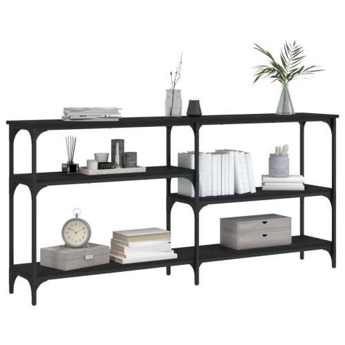 Konzolni stol crni 160 x 29 x 75 cm od konstruiranog drva - Crna 1 160 cm Cijena