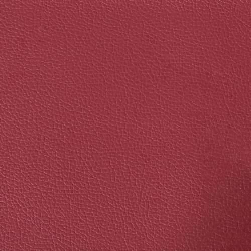 3-dijelni set sofa s jastucima boja vina od umjetne kože - boja crnog vina s jastučićima i tabureom Cijena