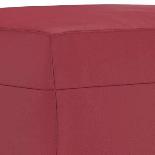 Tabure crvena boja vina 70 x 55 x 41 cm od umjetne kože - boja crnog vina 70 x 55 x 41 cm 1 Cijena