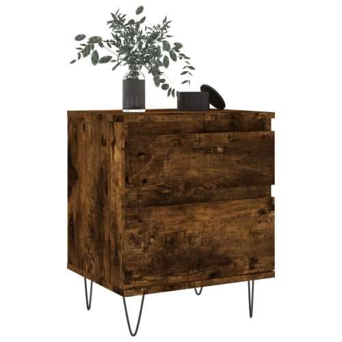 Noćni ormarići 2 kom boja hrasta 40x35x50 cm konstruirano drvo - Dimljeni hrast 2 Cijena