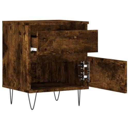 Noćni ormarići 2 kom boja hrasta 40x35x50 cm konstruirano drvo - Dimljeni hrast 2 Cijena
