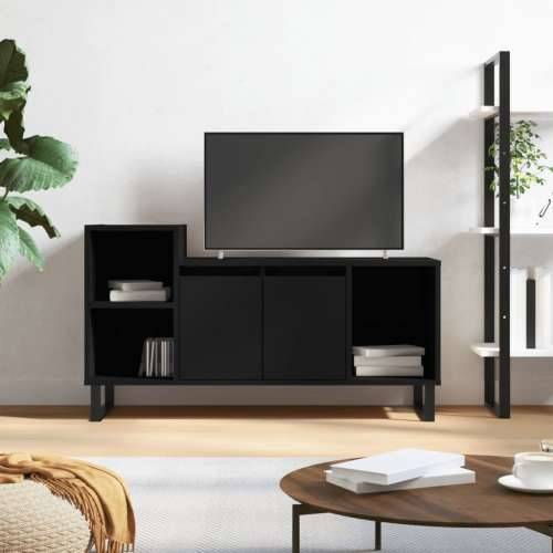 TV ormarić crni 100 x 35 x 55 cm od konstruiranog drva - Crna 1 Cijena