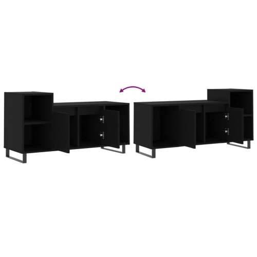 TV ormarić crni 100 x 35 x 55 cm od konstruiranog drva - Crna 1 Cijena