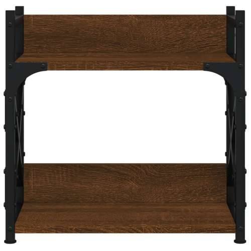 Stalak za pisač s 2 razine smeđa boja hrasta 40x20x40 cm drveni - Smeđi hrast Cijena