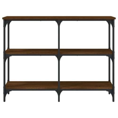Konzolni stol boja smeđeg hrasta 100x29x75 cm konstruirano drvo - Smeđi hrast 1 100 cm Cijena