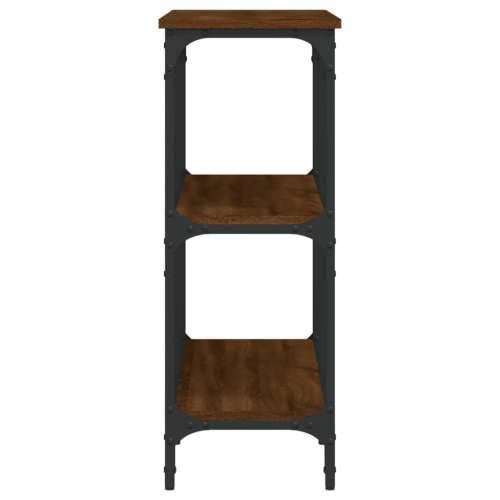 Konzolni stol boja smeđeg hrasta 100x29x75 cm konstruirano drvo - Smeđi hrast 1 100 cm Cijena