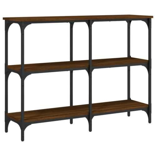 Konzolni stol boja smeđeg hrasta 100x29x75 cm konstruirano drvo - Smeđi hrast 1 100 cm Cijena