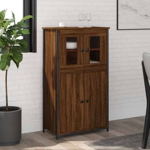 Visoka komoda boja hrasta 62x32x106,5 cm od konstruiranog drva - Smeđi hrast 1 Cijena