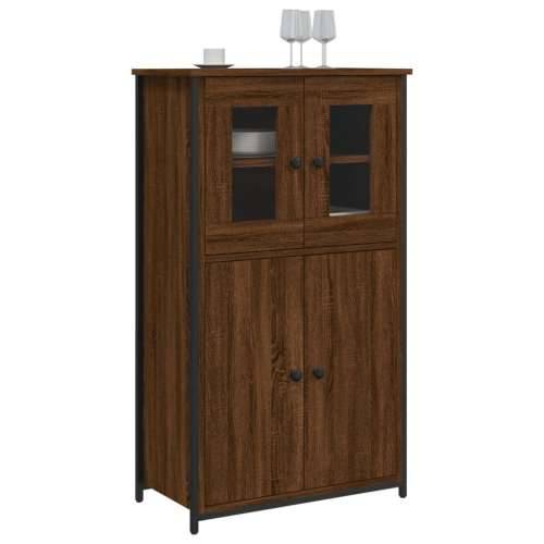 Visoka komoda boja hrasta 62x32x106,5 cm od konstruiranog drva - Smeđi hrast 1 Cijena