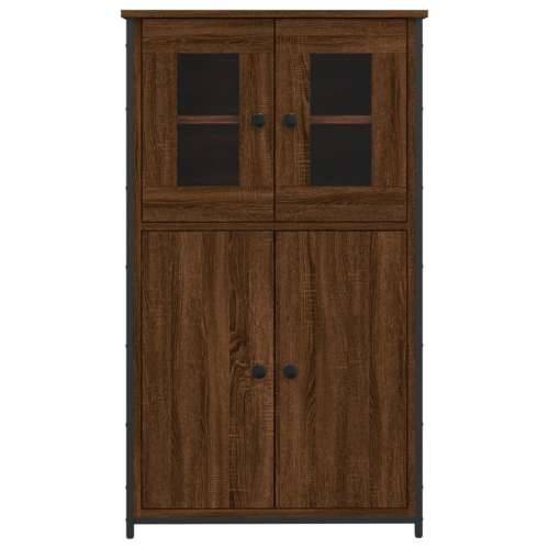 Visoka komoda boja hrasta 62x32x106,5 cm od konstruiranog drva - Smeđi hrast 1 Cijena