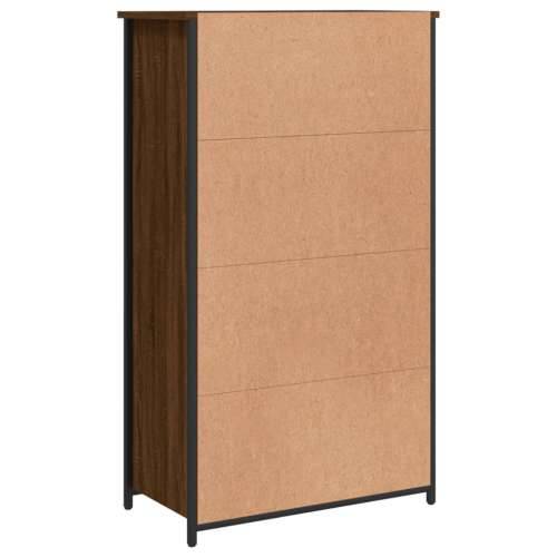 Visoka komoda boja hrasta 62x32x106,5 cm od konstruiranog drva - Smeđi hrast 1 Cijena