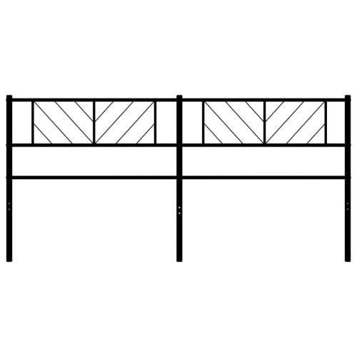 Metalno uzglavlje crno 193 cm - Crna 193 cm 1 Cijena