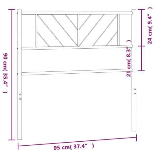 Metalno uzglavlje bijelo 90 cm - Bijela 90 cm 1 Cijena