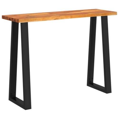 Konzolni stol sa živim rubom 110x35x80 cm masivno drvo bagrema - 110 x 35 x 80 cm 1 Cijena