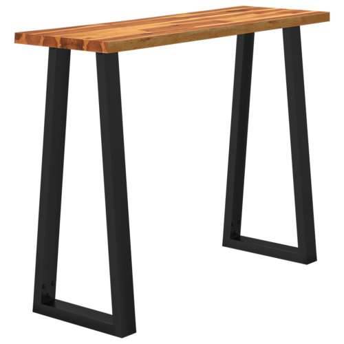 Konzolni stol sa živim rubom 110x35x80 cm masivno drvo bagrema - 110 x 35 x 80 cm 1 Cijena