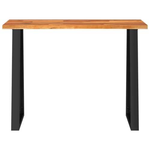 Konzolni stol sa živim rubom 110x35x80 cm masivno drvo bagrema - 110 x 35 x 80 cm 1 Cijena